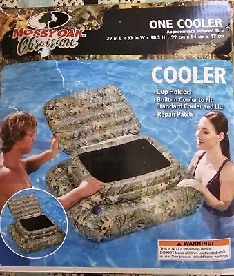 New In Box Mossy Oak Pool Inflatable Cooler With Cup Holder • $9.99