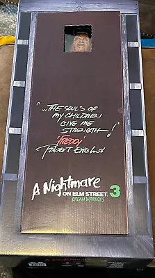 Nightmare On Elm St SIGNED Neca 18” 3 Freddy 1/4 Scale Robert Englund Auto Cert • $450