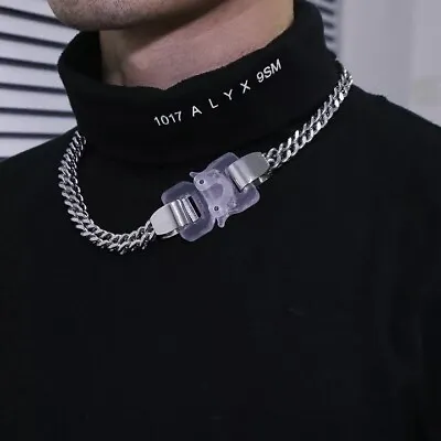 Gold Silver Chain 1017 ALYX 9SM Colored Links Buckle Necklace Choker Hiphop Men • $48.99