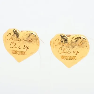 Moschino Earrings (for Both Ears) Gold Plated Gold • $189.36