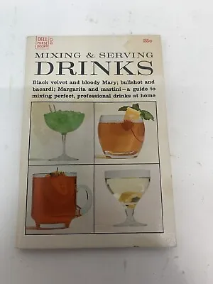 Dell Purse Book Mixing And Serving Drinks Vintage Cocktail Book Recipes Guide • $13.99