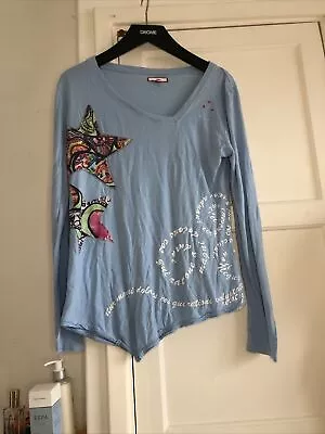 £17 • Buy Ladies Top By Joe Browns Size 12-14 Stretch Patchwork Quirky Embroidered Star