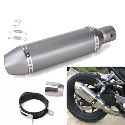 Titanium Motorcycle ATV Exhaust Muffler Pipe DB Killer Slip On 38~51mm Universal • $44.13