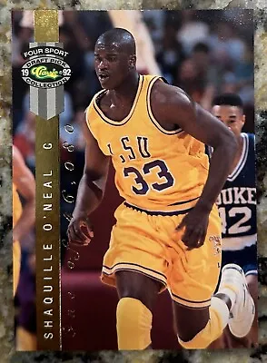 SHAQUILLE O'NEAL - SHAQ - 1992 CLASSIC 4- SPORT #LP8 GOLD FOIL # To 46080 • $9.99