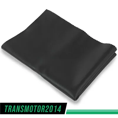 New Vinyl Motorcycle ATV Scooter Seat Cover Fabric Matte Black - 24  X 36  • $15.23