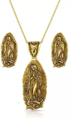 Montana Silversmiths Lady Of Guadalupe Jewelry Set - JS5888G • $110