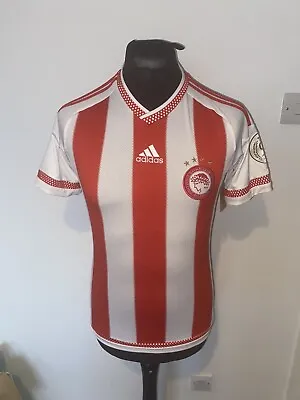 Olympiakos 2015-16 Home Football Shirt Extra Small XS Adidas • £25