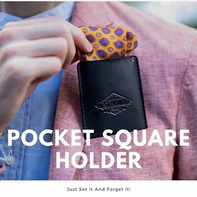 Best Hombre Pocket Square Holder - Perfect For Silk Squares • $14.99