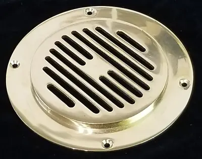 £20.99 • Buy Solid Brass Cast Ceiling Vent, 6  Slotted Circular Mushroom Vent Cover Grill