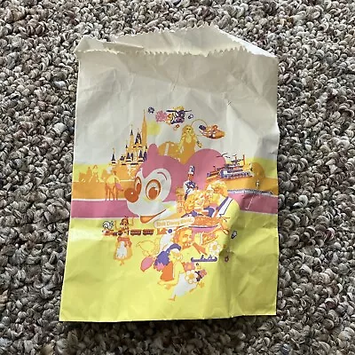 Walt Disney World Vintage Paper Bag (1978) - 8.25  X 5.5  - Pre-owned • $8