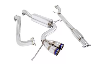 MEGAN 3  Dual Burnt Roll Tip Type2 Catback Exhaust For Veloster 12-17 *Non Turbo • $550.16