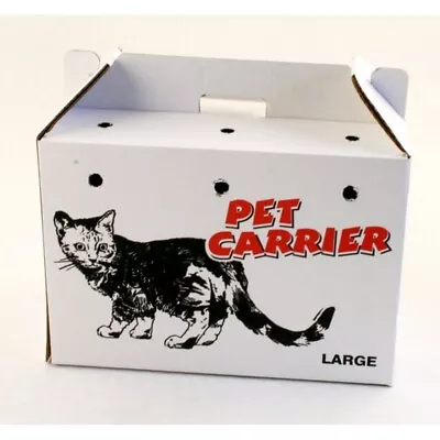 PPI Cardboard Animal Carriers Large 460x255x320mm • £7.99