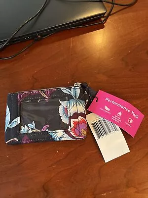 Vera Bradley Mayfair In Bloom Performance Twill  Zip ID Case BNWT • $7.99