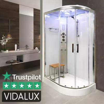 Vidalux Shower Cabin Enclosure Cubicle No Steam 1200 X 800 Quadrant BEST BRAND • £889