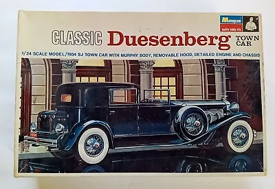 Monogram Classic Duesenberg Town Car 1/24 Scale Model Kit From 1968 • $27.99