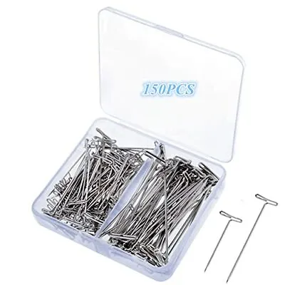 150 Pcs T-pins For Blocking Knitting ModellingWig Making And Crafts Stainless... • $7.64