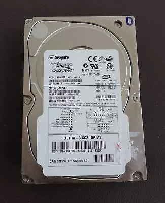 Seagate ST373405LC 73GB SCSI Ultra 160 10k 80 Pin Server HDD (Sold As Is) • $70