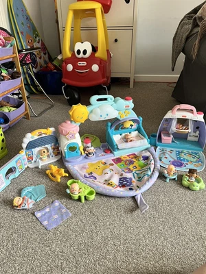 £10 • Buy Fisher Price Little People Baby Nursery Babies Play Date Playsets