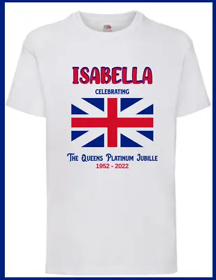 Personalised Jubilee Platinum 2022 Adult T-shirt Top Queen Crown Party • £9.99