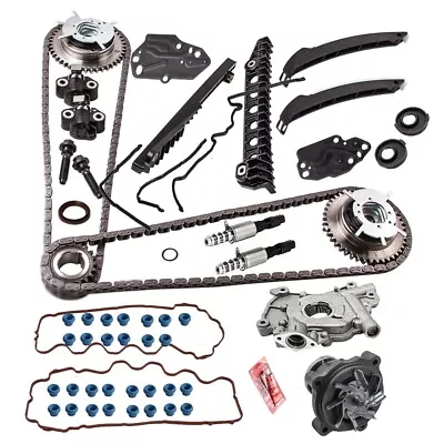 Timing Chain Kit Oil&Water Pump Cover Gasket For 04-08 Ford F150 Lincoln 5.4L 3V • $179.95