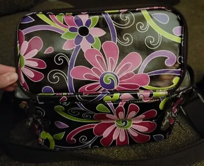 Vera Bradley Floral Purple Punch Insulated Mini Cooler  Lunch Tote Bag W/ Strap • $30