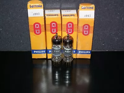 E80F Mullard 6084 Matched Pair NOS NIB EF86 Sub Rebranded Philips Mitcham • $119.50