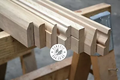 Solid Oak Architrave Set 1x3  Choice Of Patterns And Profiles And Configurations • £61