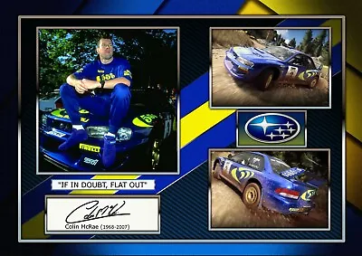 Colin McRae - Subaru World Rally - Signed Autograph Photo Print Memorabilia  • £8.80