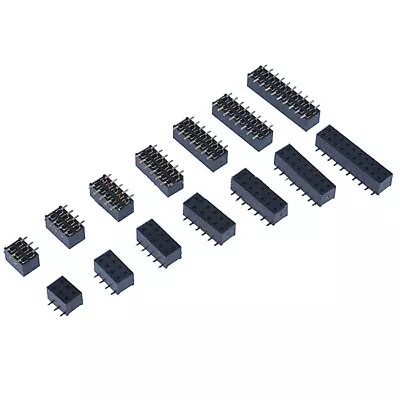 Pitch 2mm Double Row Vertical SMD Connector Female Socket 2x3/4/5/6/8/10/12P~40P • $3.97