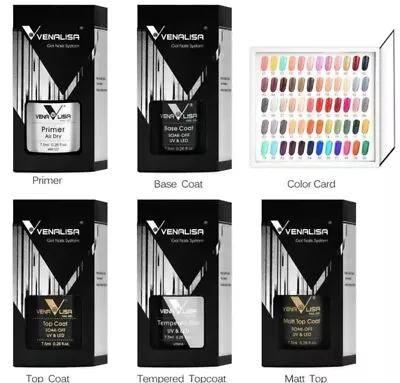 New 60 Venalisa Gel Polish Kit Color Gel Polish UV LED VIP2 Brand New  • £119.99