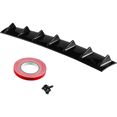 Shark Fin 7 Wing Lip Diffuser Rear Bumper Chassis 33  Black ABS Universal • $23.22