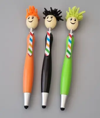 £3.95 • Buy Cartoon Hairy Head Ballpoint Pen - Novelty Pen