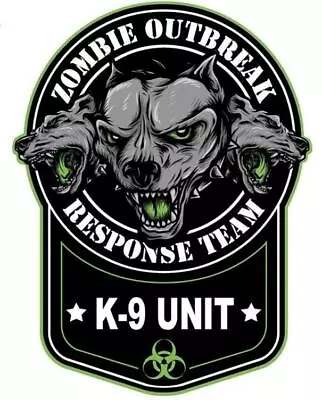 Lethal Threat  Zombie Outbreak Response Team K-9 Unit  Mini Sticker - Decal • $6.52