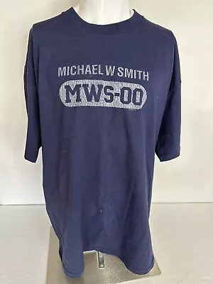 Michael W Smith Concert Shirt Navy 2000 Delta Preshrunk Pro Weight 2XL • $21.99