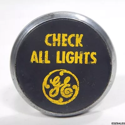 GE Check All Lights Bulb Vintage Advertising Display Sign • $80