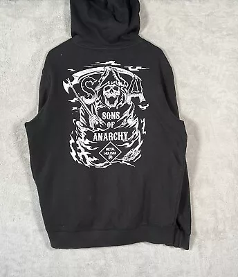 Metal Mulisha X Sons Of Anarchy Jacket Full Zip Mens Large Black Hooded  • $99