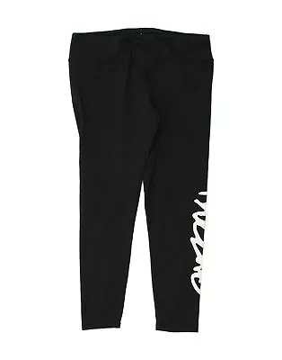 MOSSIMO Womens Graphic Leggings UK 16 Large Black Polyester AS05 • $24.84