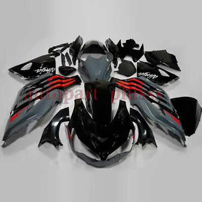 Nardo Gray Red Black Fairing Kit For Kawasaki Ninja ZX14R ZX-14R 2012-2022 • $384.99