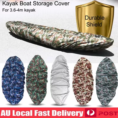 Professional Kayak Boat Waterproof Resistant Dust Storage Cover Shield 3.6-4m LS • $26.12