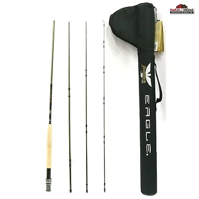 $109.79 • Buy 9' Moderate Fast Fly Fishing Rod 5WT 4pc ~ New