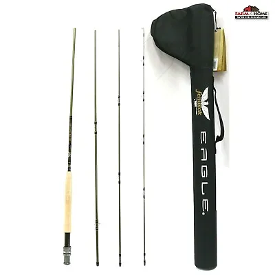 9' Moderate Fast Fly Fishing Rod 5WT 4pc ~ New • $80.35