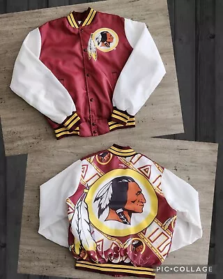 Vintage 90s Chalkline Fanimation Washington Redskins Jacket Sz M NFL Made In USA • $89.99