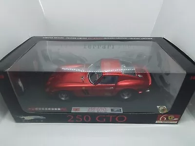 Rare Hot Wheels Elite Ferrari 250 GTO 1:18 Red  60 Years Ferrari 1947 - 2007  • $0.99