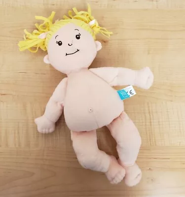 Manhattan Toy Baby Stella Plush Girl Doll Yellow Blond Hair Pigtails Nude • $12