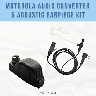 Audio Adapter Kit 2-Pin To Muti-Pin For Motorola Radios CP200D CLS1410 GP2000 • $30.99