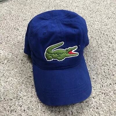 LaCoste Hat Cap Blue Green Crocodile Embroidered Preppy Golf Golfer White People • $21.87