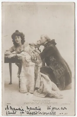 37#printed Postcard Actors Lewis Waller & Grace Lane In Monsieur Beaucaire 1904 • £2.50