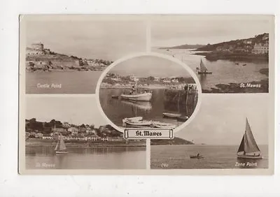 £2 • Buy St Mawes Cornwall 1952 Multiview RP Postcard 494a