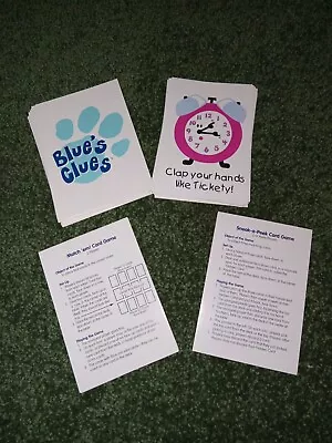 Blues Clues Memory Card Game Think & Play 1999 Matching  One Card Missing No Box • $9.04