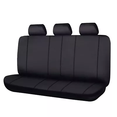 Universal Rear Bench Car Seat Cover 3 Zippers Rear Split 40/60 50/50 60/40 Auto • $39.99